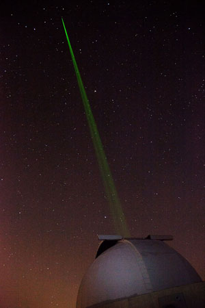 Station de télémétrie laser Lune de l’Observatoire de la Côte d’Azur, implantée sur le plateau de Calern. - Crédit : Hervé de Brus